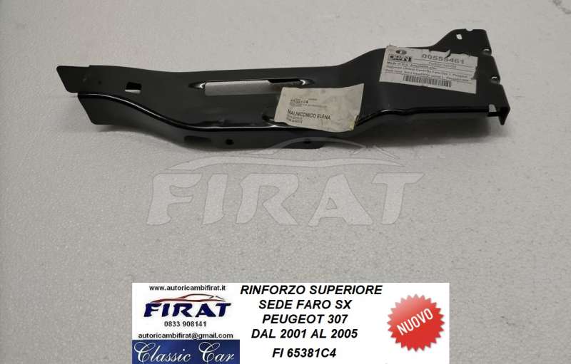 RINFORZO SEDE FARO PEUGEOT 307 01 - 07 SX